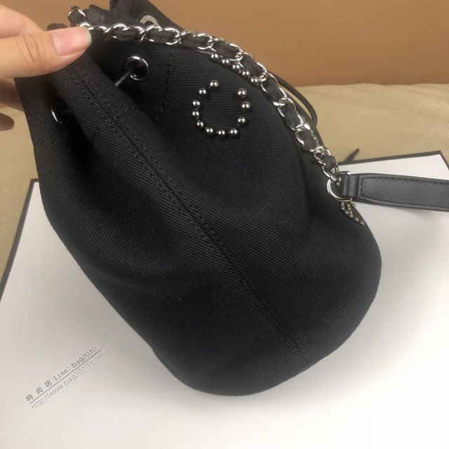 Chanel女包 57536 Chanel2020Ss新版抽繩包 Chanel春夏新品珍珠肩背包  djc4050